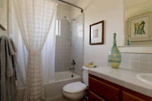 bathroom with shower tub