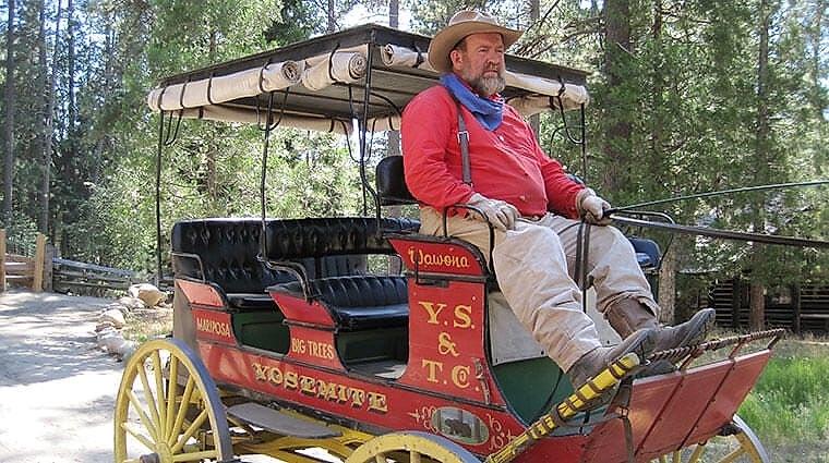 Stage coach driver, Burrel Maier