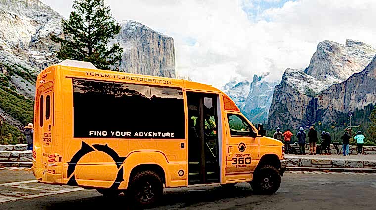 Yosemite 360 Tours from Tenaya at Yosemite at Tunnel View