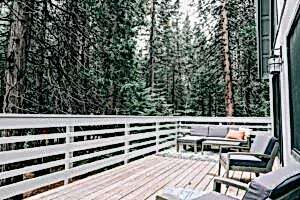 deck with outdoor seating